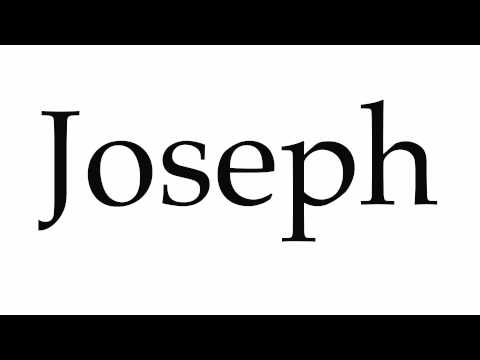 How to Pronounce Joseph