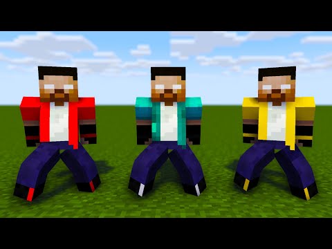 MONSTER SCHOOL : DUN DUN DANCE WITH HEROBRINE BROTHERS - MINECRAFT ANIMATION
