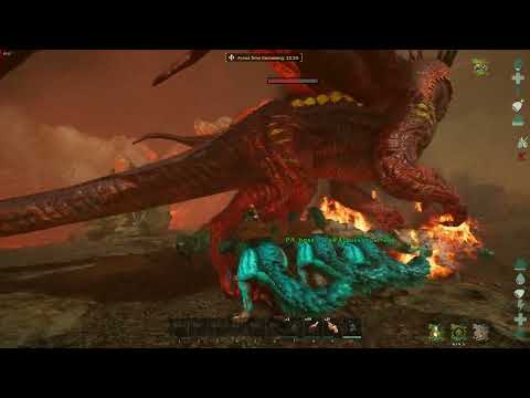 ARK Ascended alpha Dragon solo Official PVE