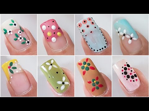 2mints Easy Nail Art designs For Beginners 2024 / Diseños de uñas Cortas