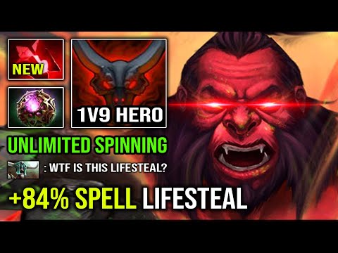 +84% SPELL LIFESTEAL Crazy 1v9 Unlimited Berserk Spin with Octarine Bloodstone Dota 2