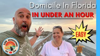 How We Domiciled in Florida | Took Under an Hour!