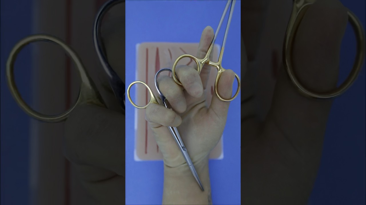 The Surgeon’s Scissor Hack #lifehacks #surgicalskills #suturing #vet #surgery #surgeon #surgeonlife