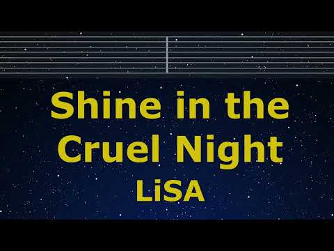 Karaoke♬ Shine in the Cruel Night - LiSA【No Guide Melody】  Instrumental Romanized Damon Slayer
