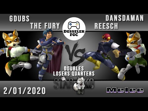 GDubs & The Fury vs Reesch & Dansdaman - Star KO 18 - Doubles LQ - SSBM