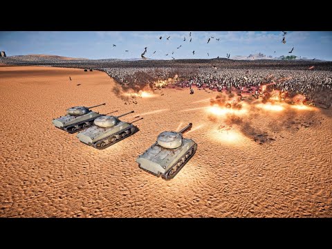 3 AUTO SHERMAN TANK VS 3,000,000 PERSIAN ARMY - Ultimate Epic Battle Simulator 2 | UEBS 2