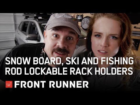 SNOW BOARD, SKI and FISHING ROD LOCKABLE RACK HOLDERS - by Front Runner