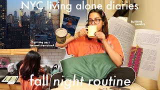 a fall night in my nyc apartment - a real talk on seasonal depression and burnout