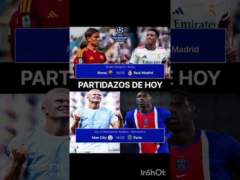 PARTIDAZOS DE CHAMPIONS HOY⚽️ #futbol #championsleague #champions #argentina #shorts #viral #fútbol