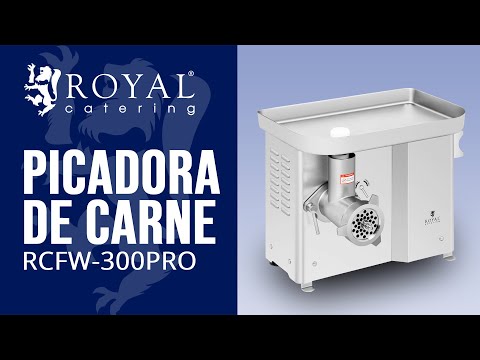 vídeo - Picadora de carne - acero inoxidable - 300 kg/h - con retorno