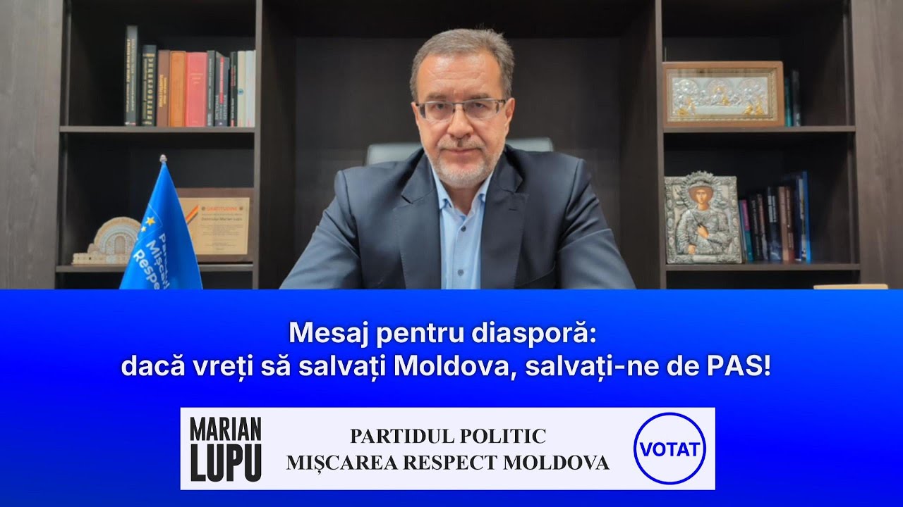 Mesaj pentru diasporă: Dacă vreți să salvați Moldova, salvați-ne de PAS