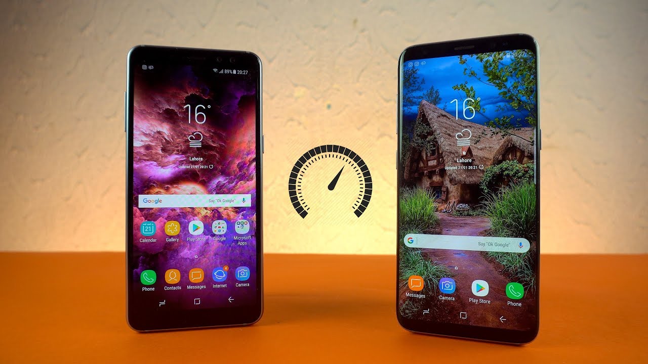 Samsung Galaxy A8 2018 vs Galaxy S8 - Speed Test!