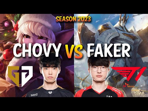 Gen Chovy vs T1 Faker - TRISTANA vs GALIO Mid - KR Ranked