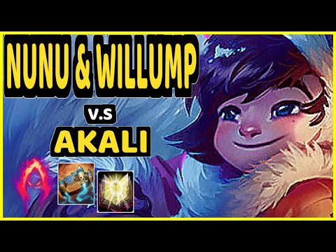 T1 FAKER (NUNU & WILLUMP) vs AKALI - MID CHALLENGER GAMEPLAY - KR