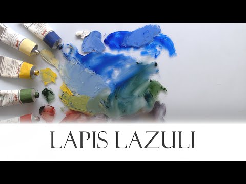 Lapis Lazuli - Vicki Norman demonstrates Michael Harding's Lapis Lazuli Oil Paint