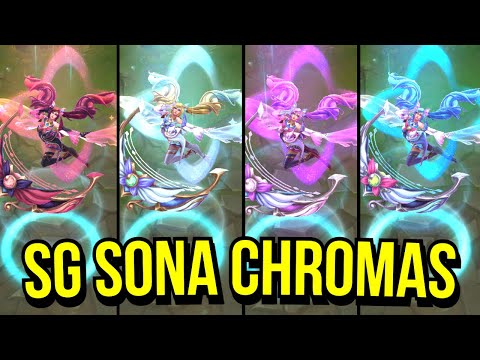 All Star Guardian Sona Chroma Skins Spotlight | League of Legends