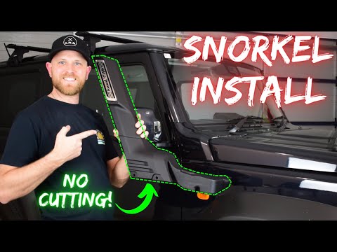 Suzuki Jimny SNORKEL INSTALL - DIY NO CUT/DRILL SNORKEL - How To Install A MEGA JIMNY 3.0 Snorkel