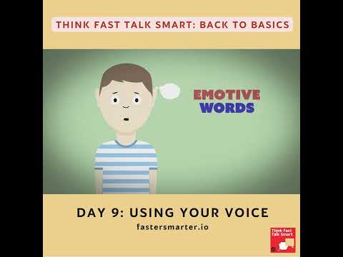 Day 9 of Back to Basics: Using Your Voice