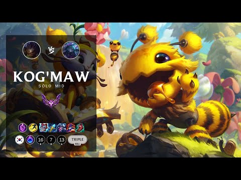 Kog'Maw Mid vs Vex - KR Master Patch 12.17