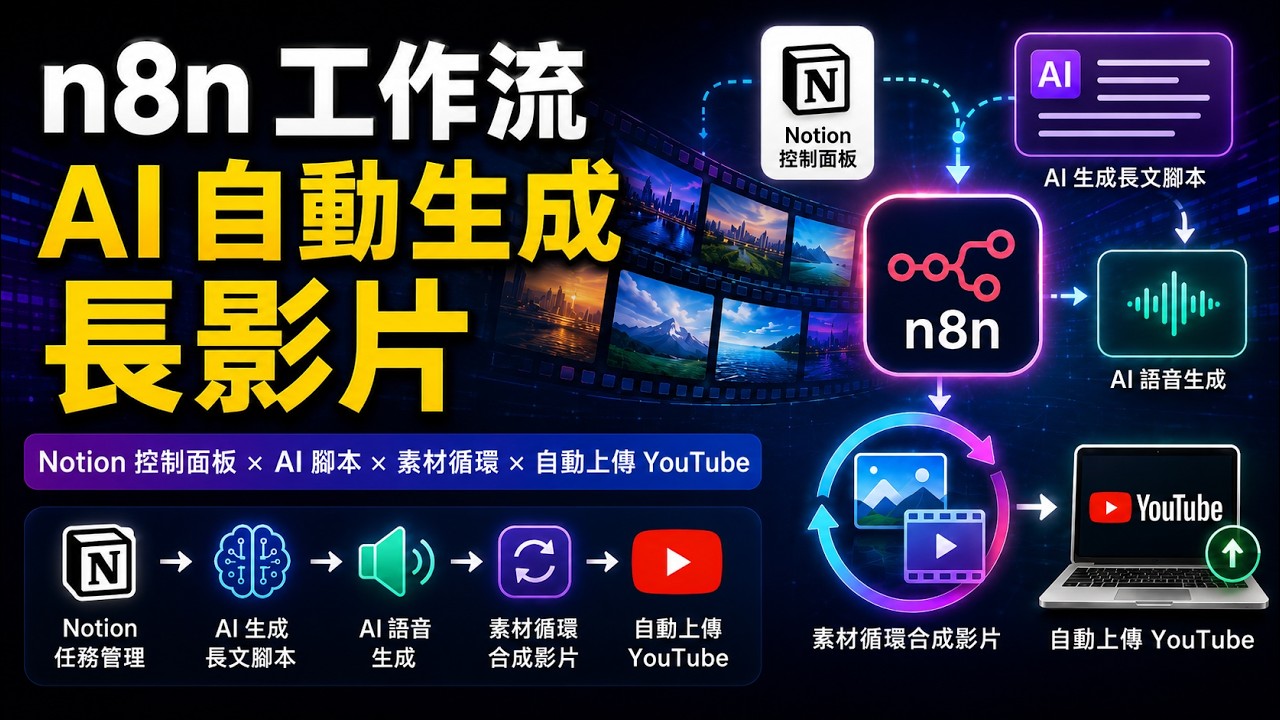 打造高效的敘事工作流:AI 自動化影片製作全攻略