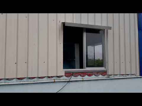 Blue steel / stainless steel terrace roofing shed constructi...