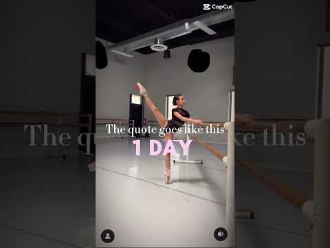 1 day or day 1 with Victoria #ballet #pointeshoes