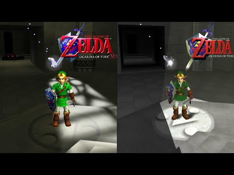 Zelda OOT 3DS (Remake) vs OOT PC (Port with 3DS Mod) - Side by side comparison