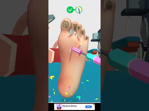 Foot Clinic ASMR Feet Care//Crazylabs LED Let's play - YouTube