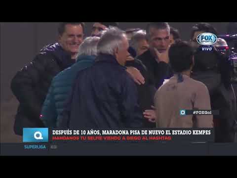 Tremendo recibimiento de Talleres a Diego Armando Maradona