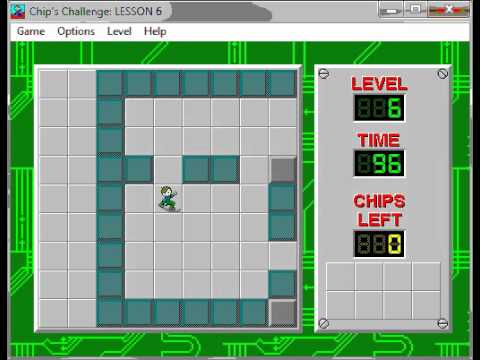 CHIPS.dat (CC1) level 6 AVI solution - "LESSON 6" - 93/100