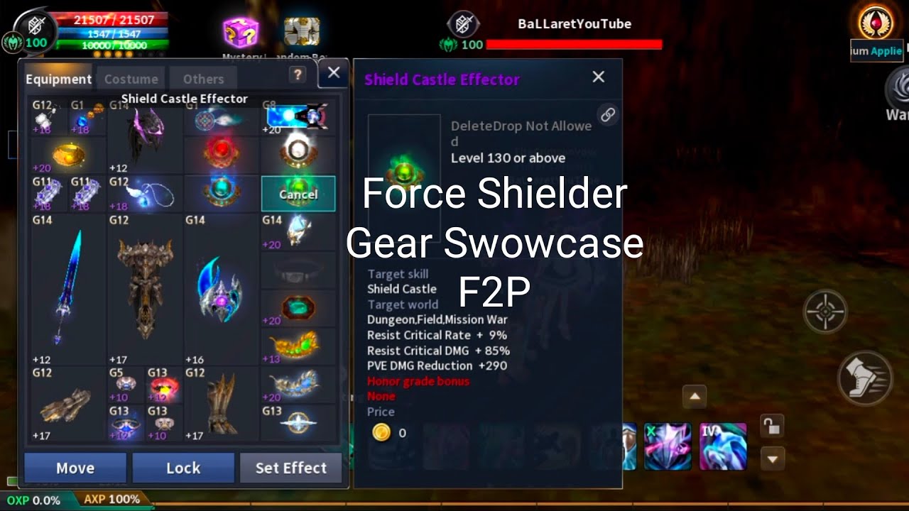 Cabal Mobile Gear Swowcase F2P Force Shielder I BaLLaretYoutube I Andromeda Feb 6 2024