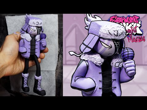 [FNF] Making RUV Sculpture Timelapse [Sarvente's Mid-fight Masses] Friday Night Funkin' Mod Zavodila