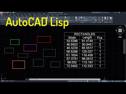 Cad Lisp Magic Auto Counting Rectangles Sizing Shorts