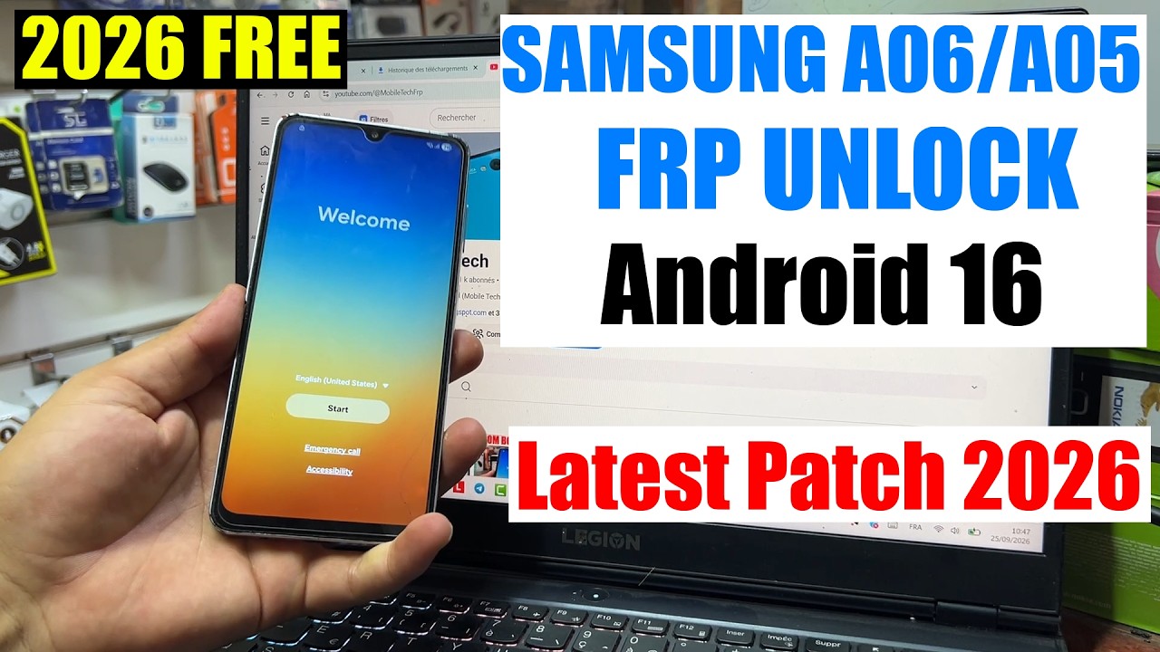 Samsung A06 FRP Bypass Android 16 2026 | Remove Google Account a05/A06 | Samsung a05 FRP Unlock