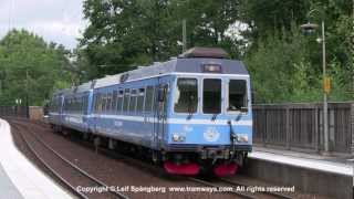 preview picture of video 'SL Roslagsbanan, Bråvallavägen, Stockholm'