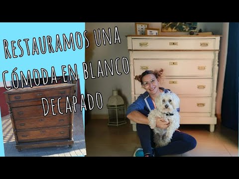 Cómoda Antigua con Efecto Blanco Decapado: Tutorial Paso a Paso