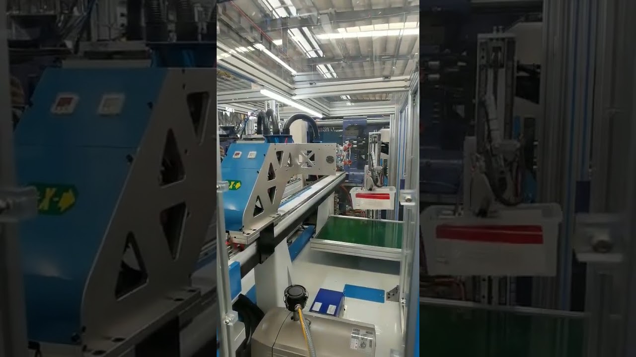 KEFAN side-entry injection molding robot project video