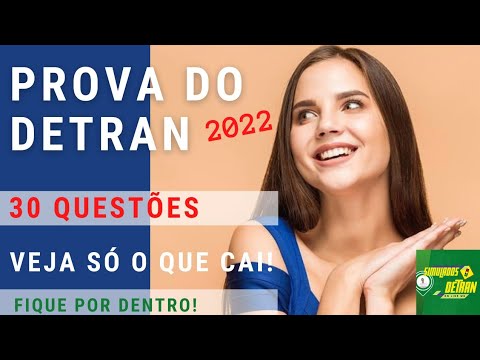 PROVA SIMULADA DO DETRAN MG 2022 - SIMULADO DO DETRAN 2022