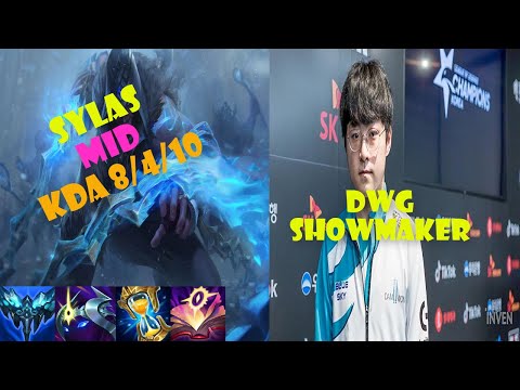 DWG ShowMaker Sylas Mid Carry team KDA 8/4/10 vs Victor , Rank Challenger Korea