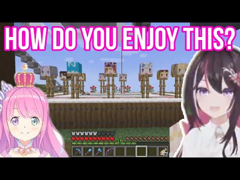 Azki Doesn't Know How To Enjoy Luna Masterpiece | Minecraft [Hololive/Sub]