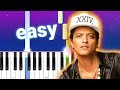 Bruno Mars - Treasure (100% EASY PIANO TUTORIAL)