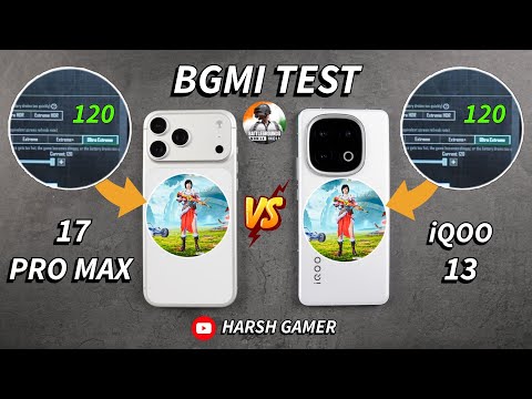 iPhone 17 Pro Max vs iQOO 13 - 120 FPS BGMI Test, Heating & Battery Test | Shocking Results 😱