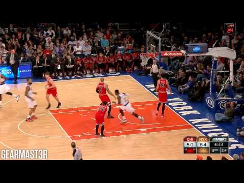 Carmelo Anthony and Tim Hardaway, Jr. vs Bulls Full Highlights (2014.04.13)