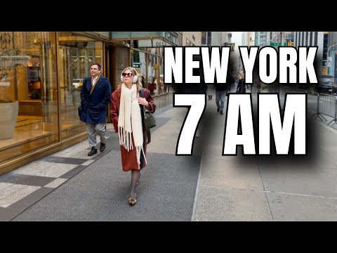 NEW YORK CITY Walking Tour [4K] - This Is NEW YORK CITY At 7 AM