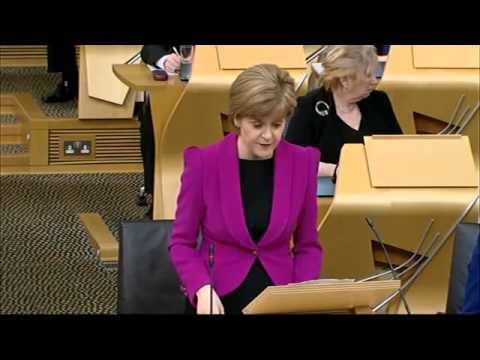 Parliament House handed over to Faculty of Advocates   FMQ's Nicola Sturgeon 19Feb2015