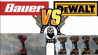 Bauer VS DeWalt Impact Drivers 5AH Batteries