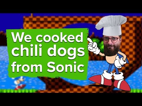 We cooked Chili Dogs from Sonic the Hedgehog