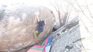 Video thumbnail de Foot oublié, 7b/+ (sit). Targasonne