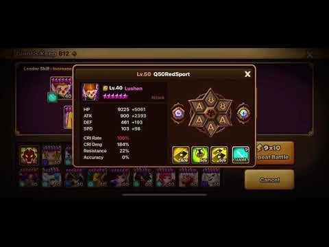 Summoners War GB12, DB12, NB12, SF10, PC10 Updated stats