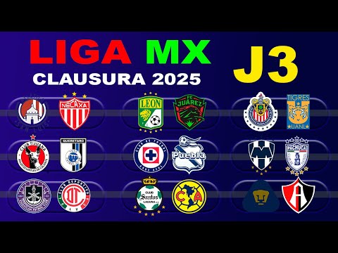 DATES, TIMES, AND CHANNELS FOR MATCHDAY 3 OF THE 2025 LIGA MX CLAUSURA